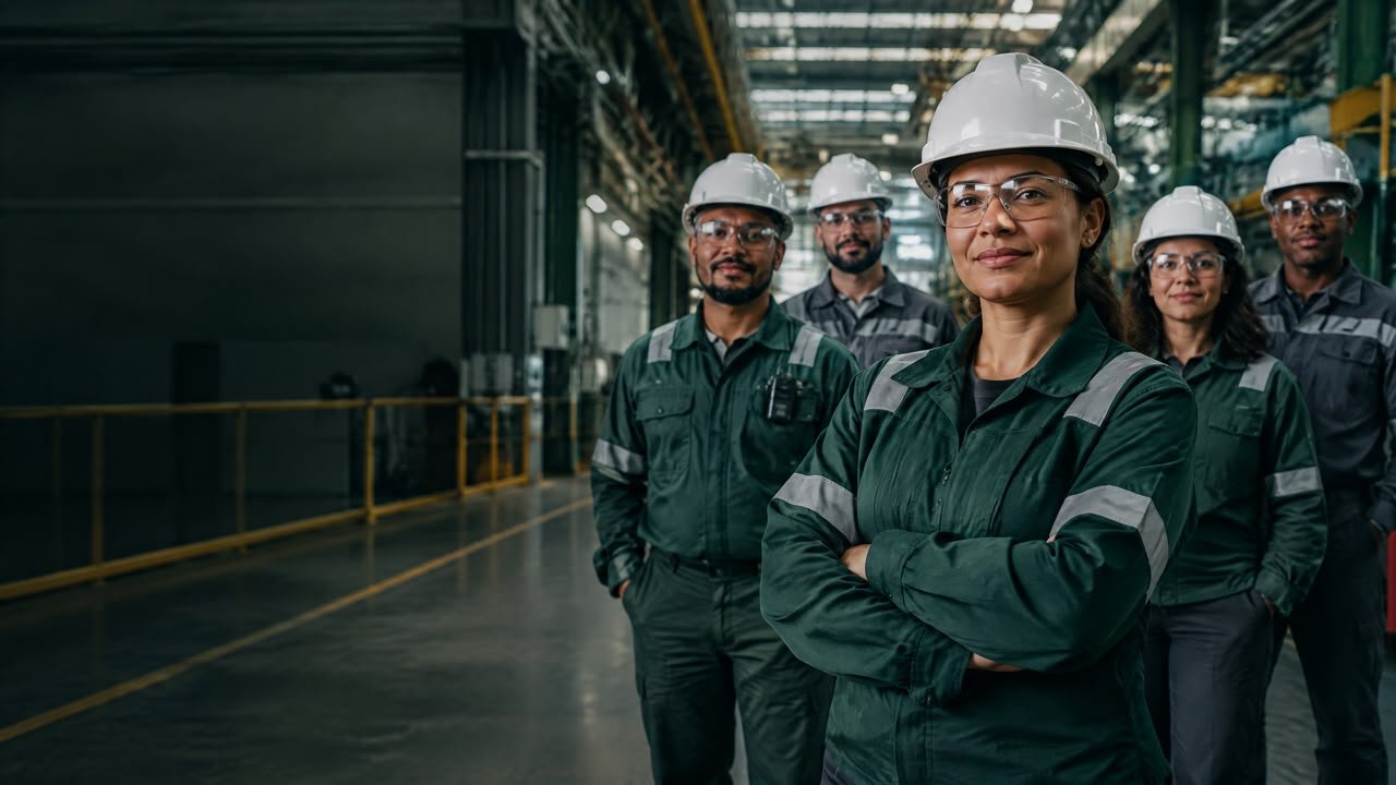 Equipe da Protecwork em ambiente industrial